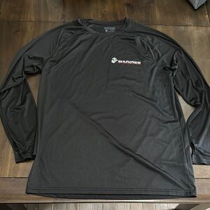 Black Marines Long Sleeve Shirt